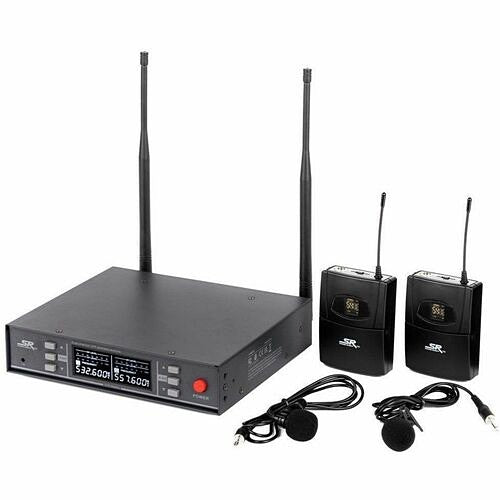 Stage Right by Monoprice 200-Channel UHF Dual Lavalier System