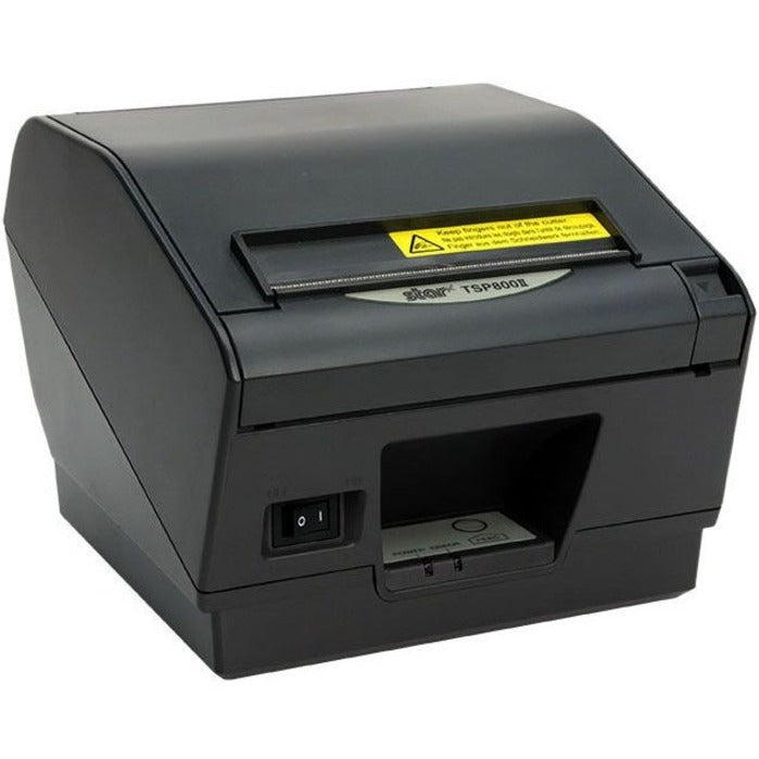 Star Micronics TSP800II Thermal Printer, Ethernet, Paper cover Lock - Cutter, External Power Supply Included, Gray 39441132