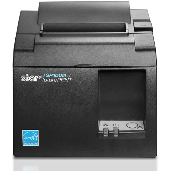 Star Micronics Thermal Printer TSP143IIILAN GY US - Ethernet - Locking Paper Chamber - Gray - Receipt Printer - 250 mm/sec - Monochrome - Auto Cutter 39464910