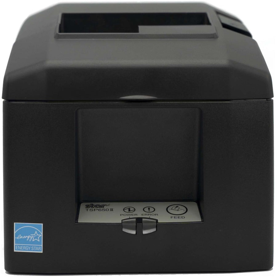 Star Micronics Tsp654Ii Direct Thermal Printer - Monochrome - Wall Mount - Receipt Print - Serial - With Cutter - Gray