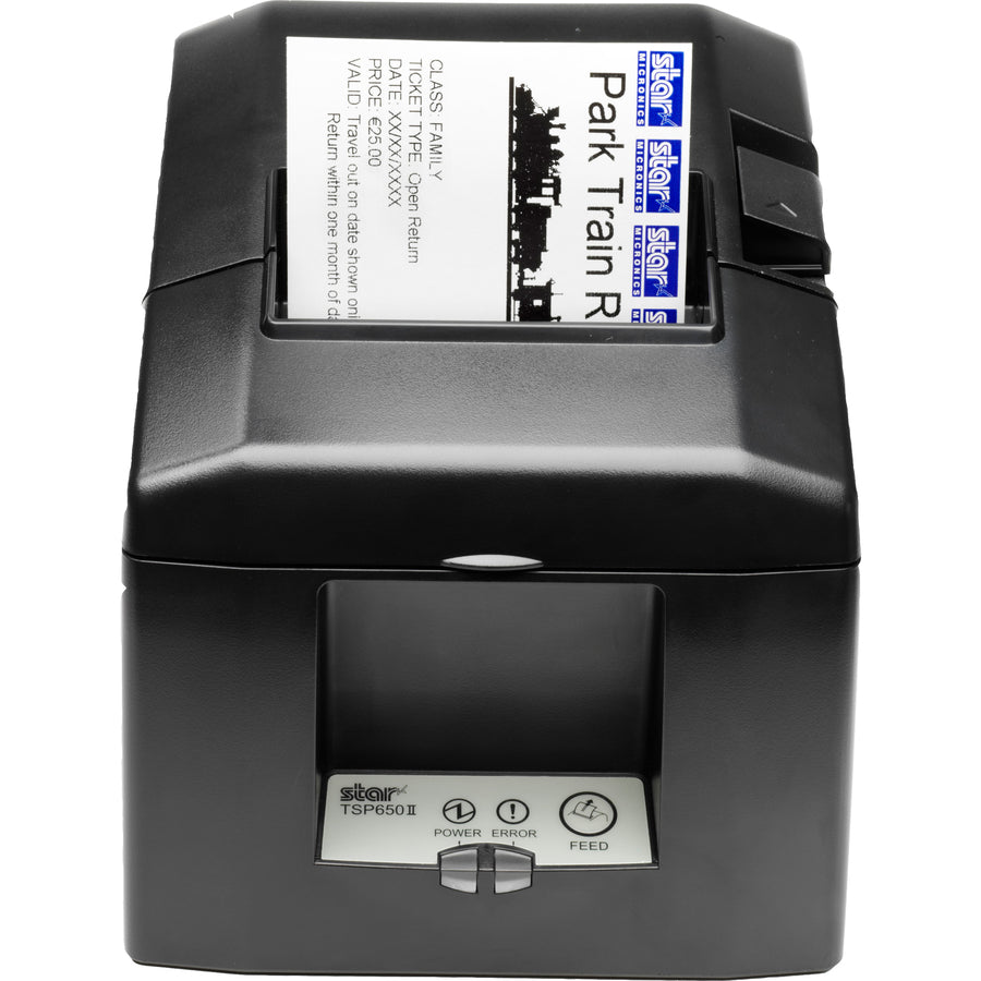 Star Micronics Tsp654Ii Direct Thermal Printer - Monochrome - Wall Mount - Receipt Print - Serial - With Cutter