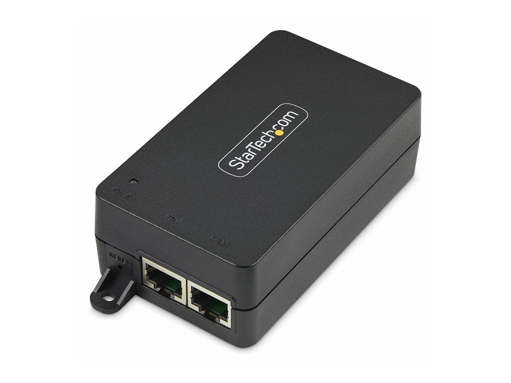 StarTech.com 1-Port 10Gbps PoE++ Injector, 60W, PoE++ (802.3af/at/bt) - PoE injector - unmanaged inline - AC 100-240 V - 60 Watt AF31XC-POE-INJECTOR