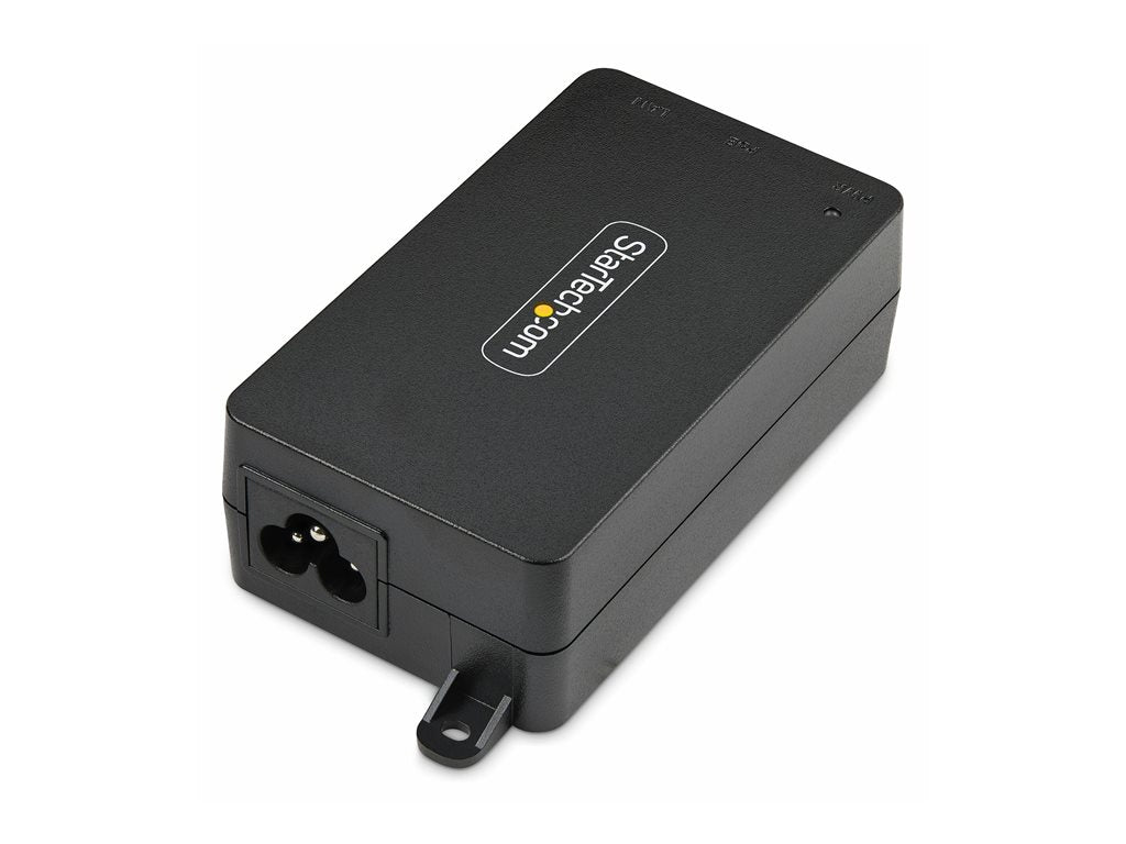 StarTech.com 1-Port 10Gbps PoE++ Injector, 60W, PoE++ (802.3af/at/bt) - PoE injector - unmanaged inline - AC 100-240 V - 60 Watt AF31XC-POE-INJECTOR
