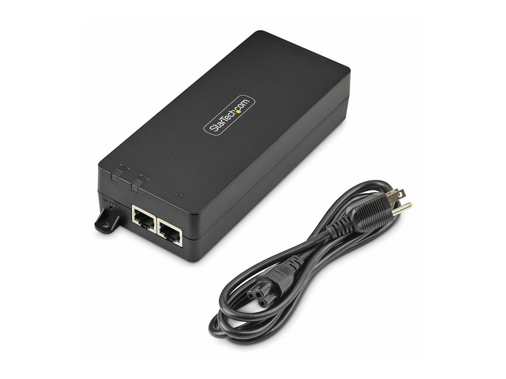 StarTech.com 1-Port 10Gbps PoE++ Injector, 90W, PoE++ (802.3af/at/bt) - PoE injector (wall mountable) - unmanaged inline - AC AF41XC-POE-INJECTOR