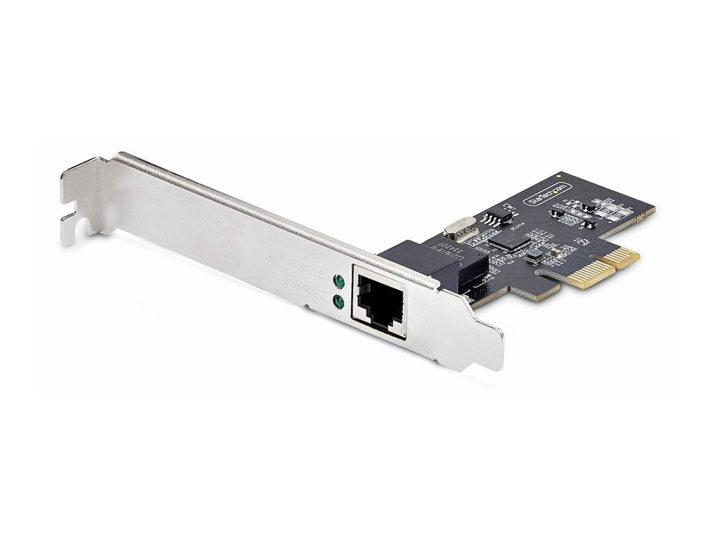 StarTech.com 1-Port 2.5G NBASE-T PCIe Network Card, Computer Network Interface Card, Intel I225-V, Single-Port Ethernet, Multi-Gigabit PR12GI-NETWORK-CARD