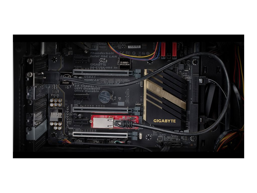 StarTech.com 1-Port 2.5GbE M.2 Network Card, Multi-Gigabit Speeds (2.5G/1G/100M/10M) - NBASE-T (802.3bz), PCIe Ethernet M.2 2280, MR12GI-NETWORK-CARD