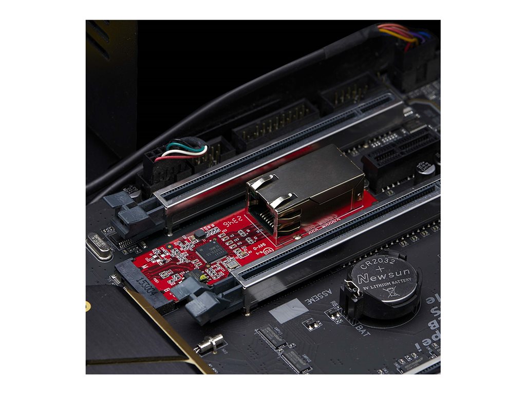 StarTech.com 1-Port 2.5GbE M.2 Network Card, Multi-Gigabit Speeds (2.5G/1G/100M/10M) - NBASE-T (802.3bz), PCIe Ethernet M.2 2280, MR12GI-NETWORK-CARD