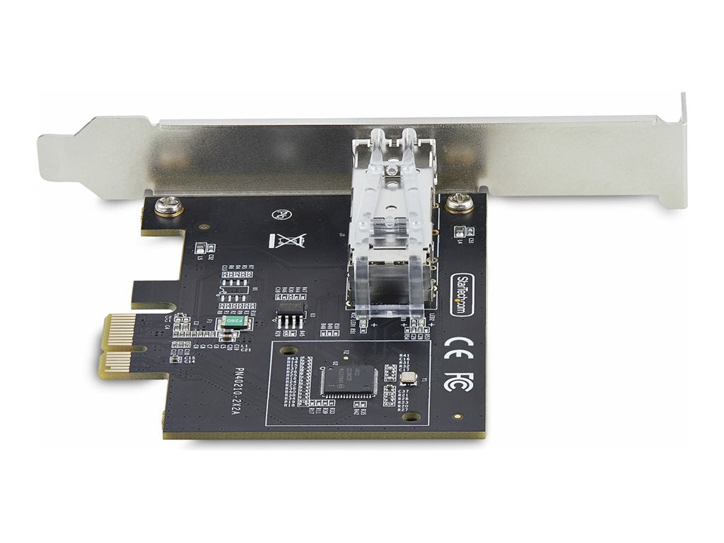 StarTech.com 1-Port GbE SFP Network Card, PCIe 2.1 x1, Intel I210-IS, 1GbE Controller, 1000BASE Copper/Fiber Optic, Single-Port P011GI-NETWORK-CARD