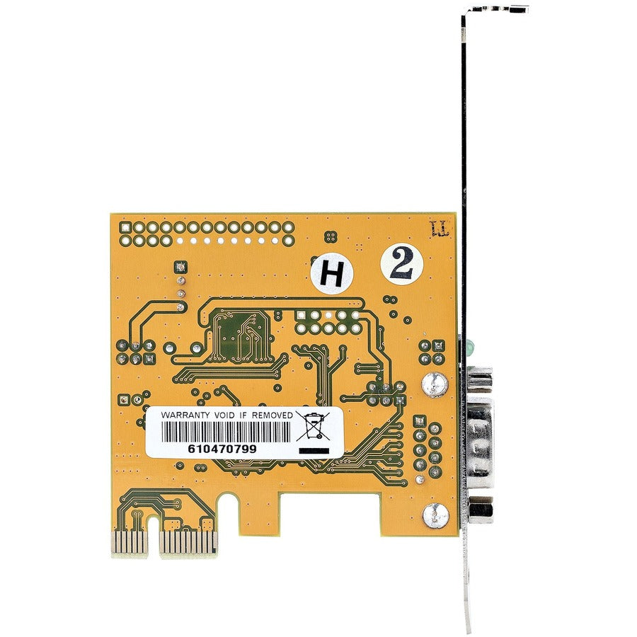 StarTech.com 1-Port PCI Express Serial Card, PCIe to RS232 (DB9) Serial Interface Card, 16C1050 UART, COM Retention, Low Profile, Win & Linux 11050-PC-SERIAL-CARD