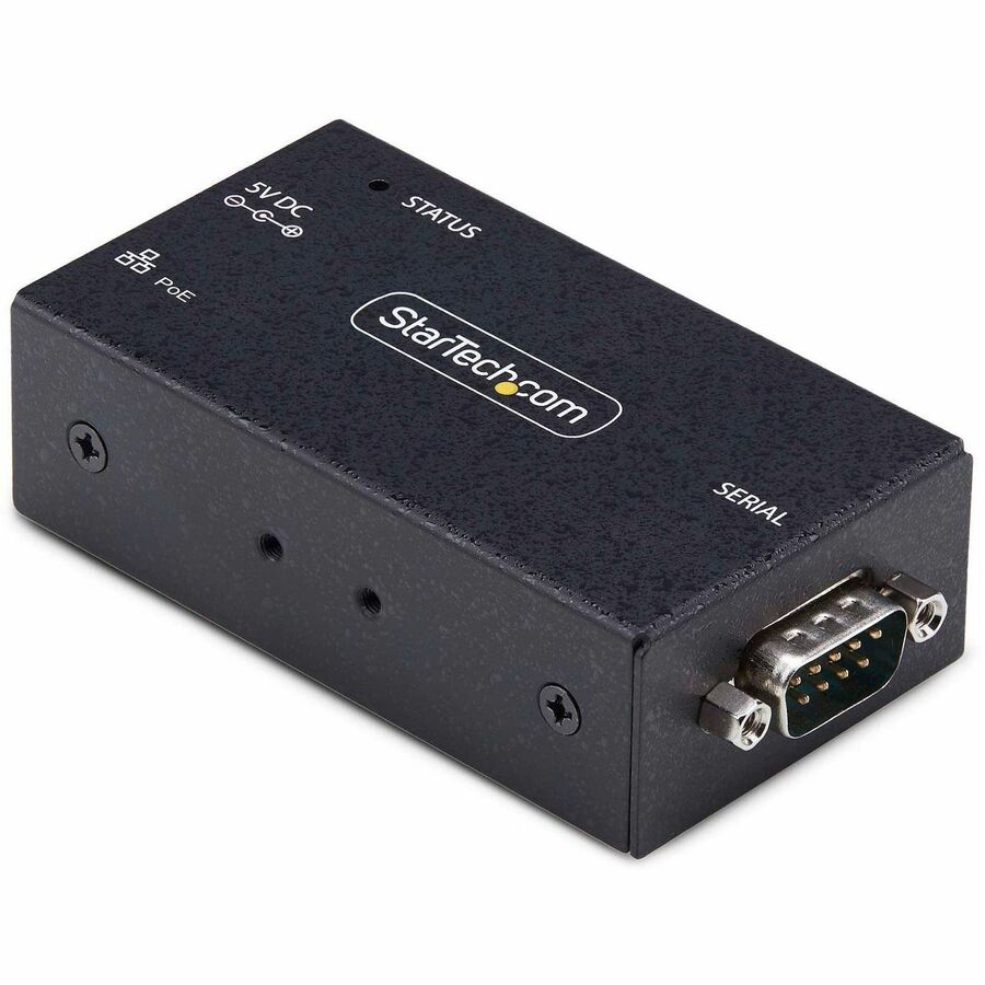 StarTech.com 1-Port Serial to Ethernet Adapter, 802.3af PoE Powered Serial Device Server, I13P-SERIAL-ETHERNET