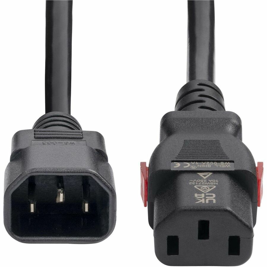 StarTech.com 10ft (3m) Power Extension Cord IEC 60320 C14 to Locking C13 PDU Power Cord 10