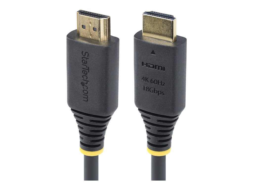 StarTech.com 10ft (3m) Premium Certified High Speed HDMI Cable, 4K 60Hz/1440p 144Hz, HDR10/HDCP 2.2/ARC, 18Gbps, UHD HDMI 2.0 HDMI2-CABLE-4K60-10F