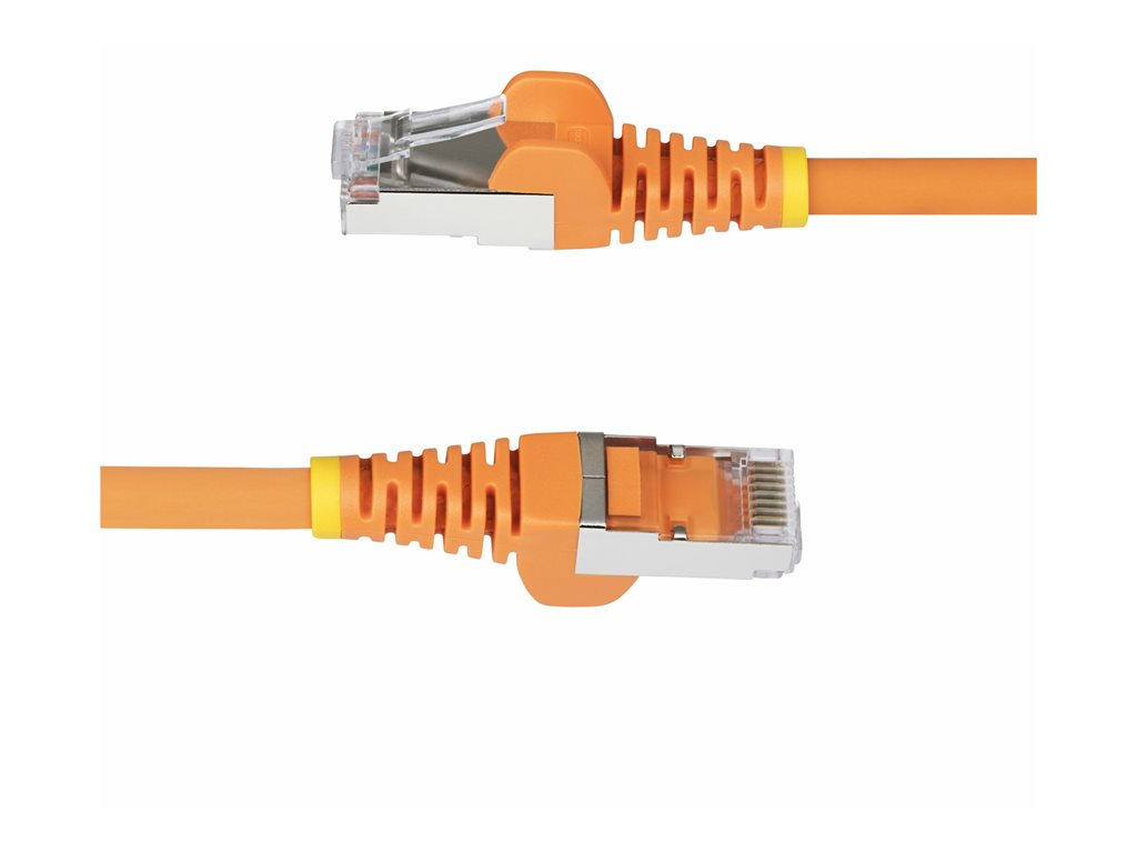 StarTech.com 10ft Orange CAT6a Ethernet Cable, Snagless, S/FTP, 10G, LSZH - Patch cable - RJ-45 (M) to RJ-45 (M) - 10 ft - 0.2 NLOR-10F-CAT6A-PATCH