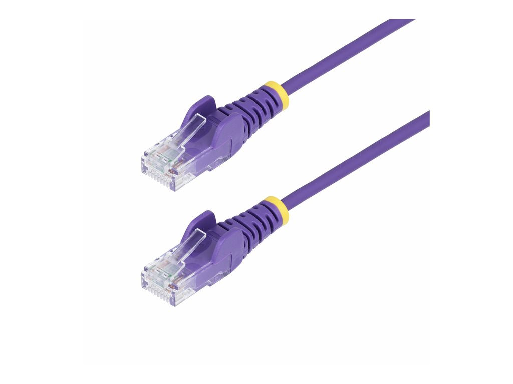 StarTech.com 10ft Purple Slim CAT6 Ethernet Cable, Snagless, 28AWG, LSZH - Patch cable - RJ-45 (M) to RJ-45 (M) - 10 ft - 0.1 N6PAT10PLS