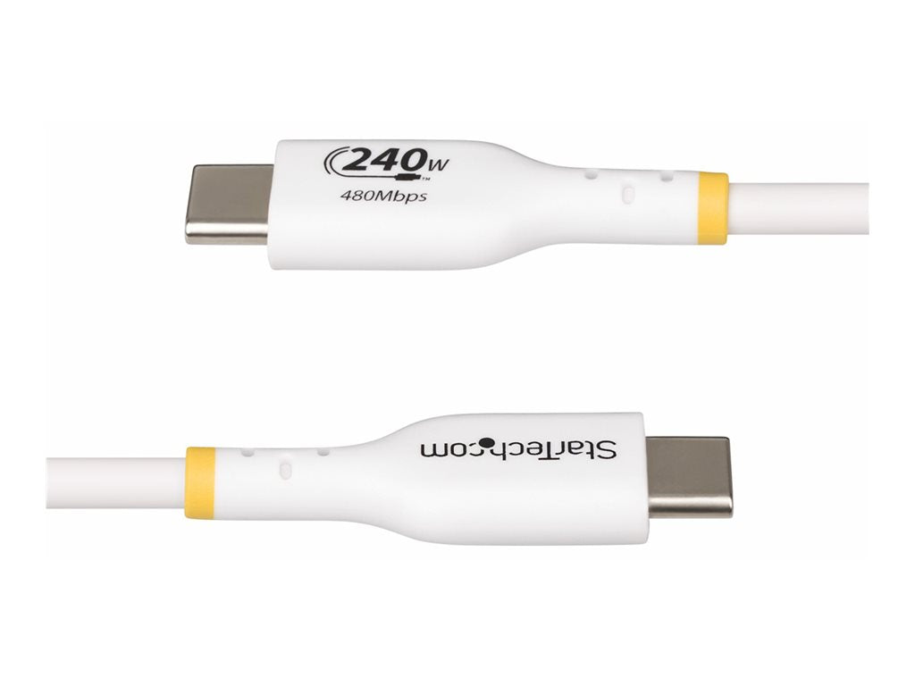 StarTech.com 10ft USB C Charging Cable, USB-IF Certified USB-C Cable 240W - USB cable - 24 pin USB-C (M) to 24 pin USB-C (M) USB2EPR10FW