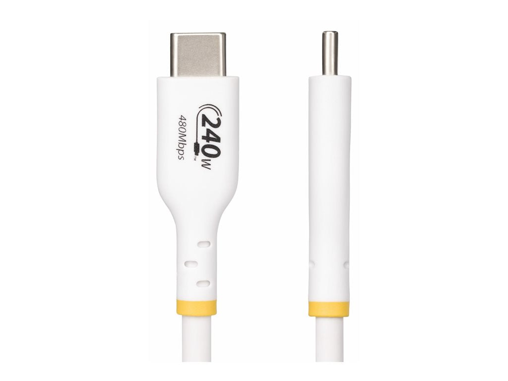 StarTech.com 10ft USB C Charging Cable, USB-IF Certified USB-C Cable 240W - USB cable - 24 pin USB-C (M) to 24 pin USB-C (M) USB2EPR10FW