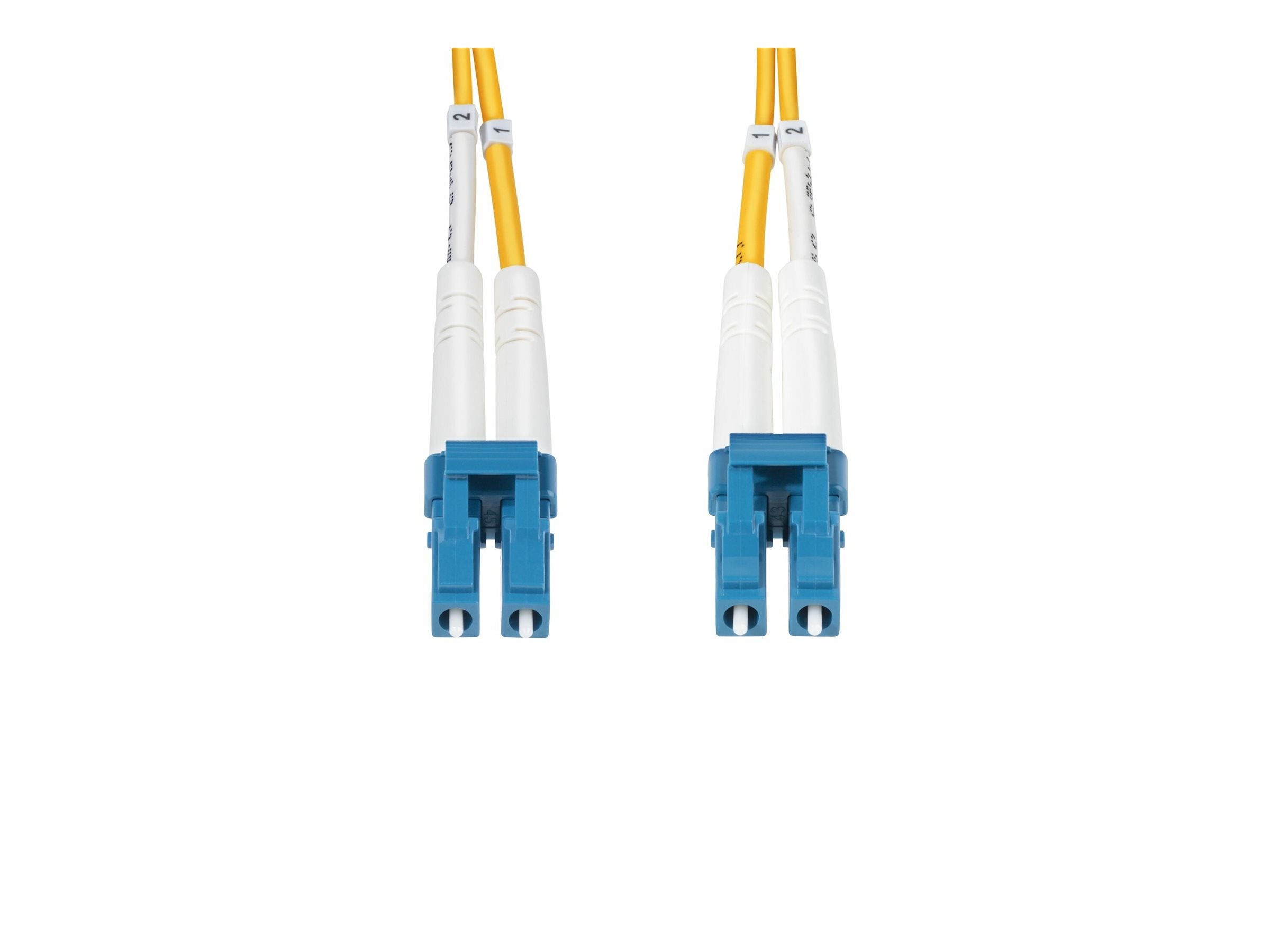 StarTech.com 10m (32.8ft) LC to LC (UPC) OS2 Single Mode Duplex Fiber Optic Cable, 9/125ï¿½m, Laser Optimized, 10G, Bend Insensitive, SMDOS2LCLC10M