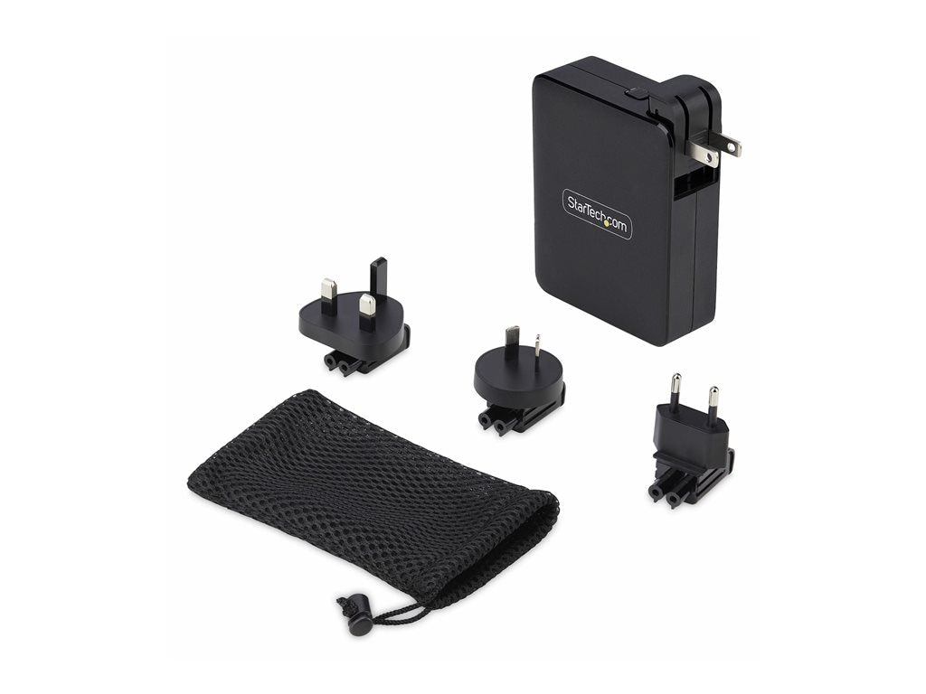 StarTech.com 140W USB-C Wall Charger, USB-C/USB-A, PD GaN Power Adapter - Power adapter - GaN technology - 140 Watt - 5 A - Power 3114GCU-WALL-CHARGER