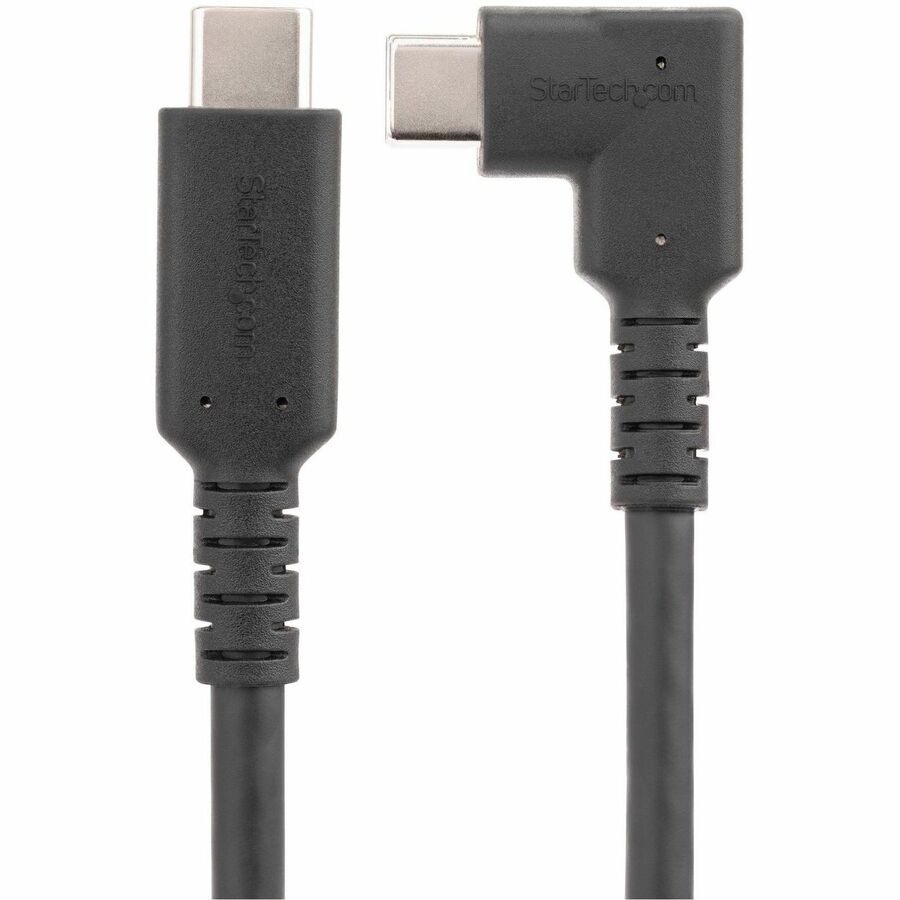 StarTech.com 1.6ft (50cm) Rugged Right Angle USB-C Cable, USB 3.2 Gen 2 (10 Gbps), USB C