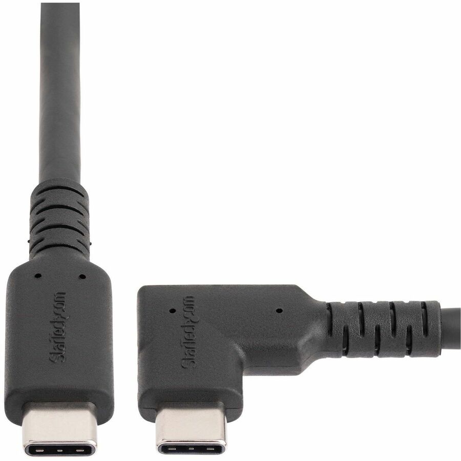 StarTech.com 1.6ft (50cm) Rugged Right Angle USB-C Cable, USB 3.2 Gen 2 (10 Gbps), USB C