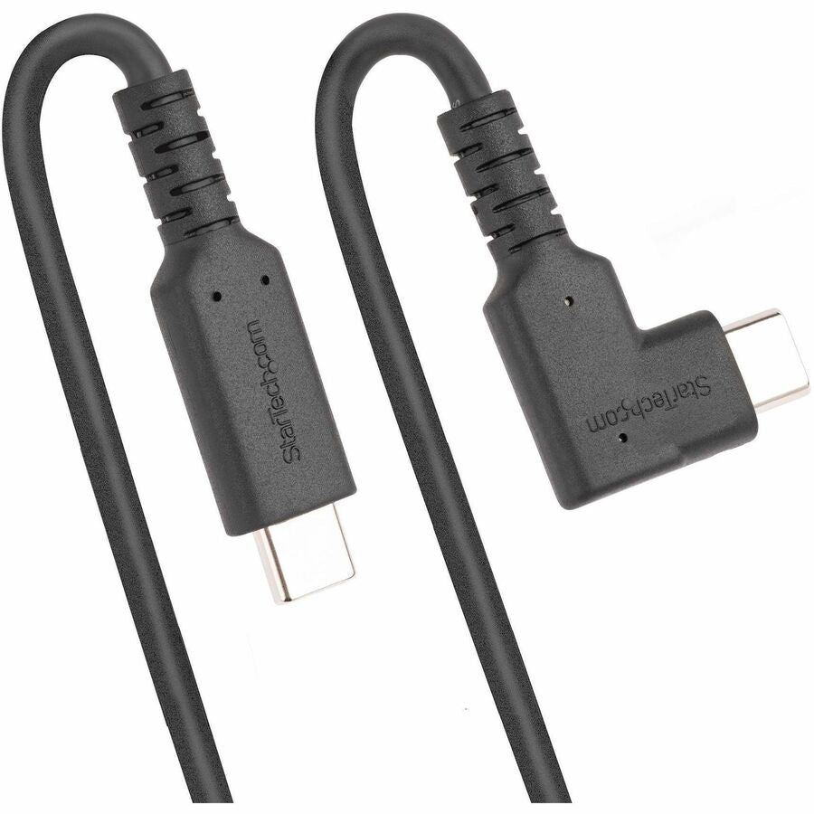 StarTech.com 1.6ft (50cm) Rugged Right Angle USB-C Cable, USB 3.2 Gen 2 (10 Gbps), USB C