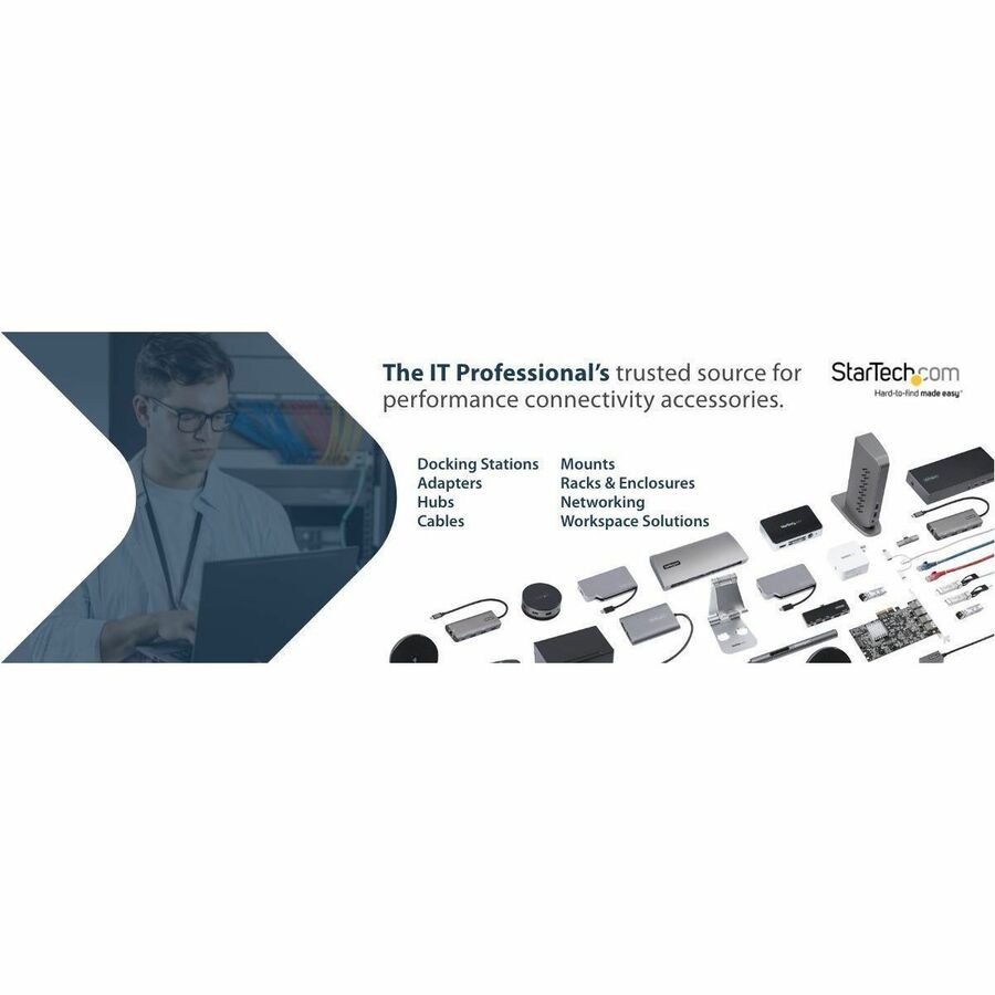 StarTech.com 1.6ft/50cm Thunderbolt 4 Cable, 40Gbps, 100W PD, 4K/8K Video,
