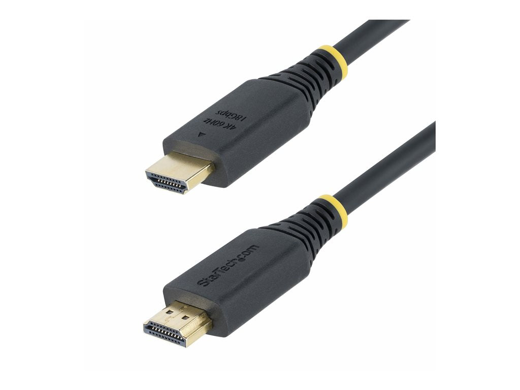 StarTech.com 1ft (30cm) High Speed HDMI Cable, 4K60Hz - High Speed - HDMI cable with Ethernet - HDMI male to HDMI male - 1 ft HDMI2-CABLE-4K60-1F