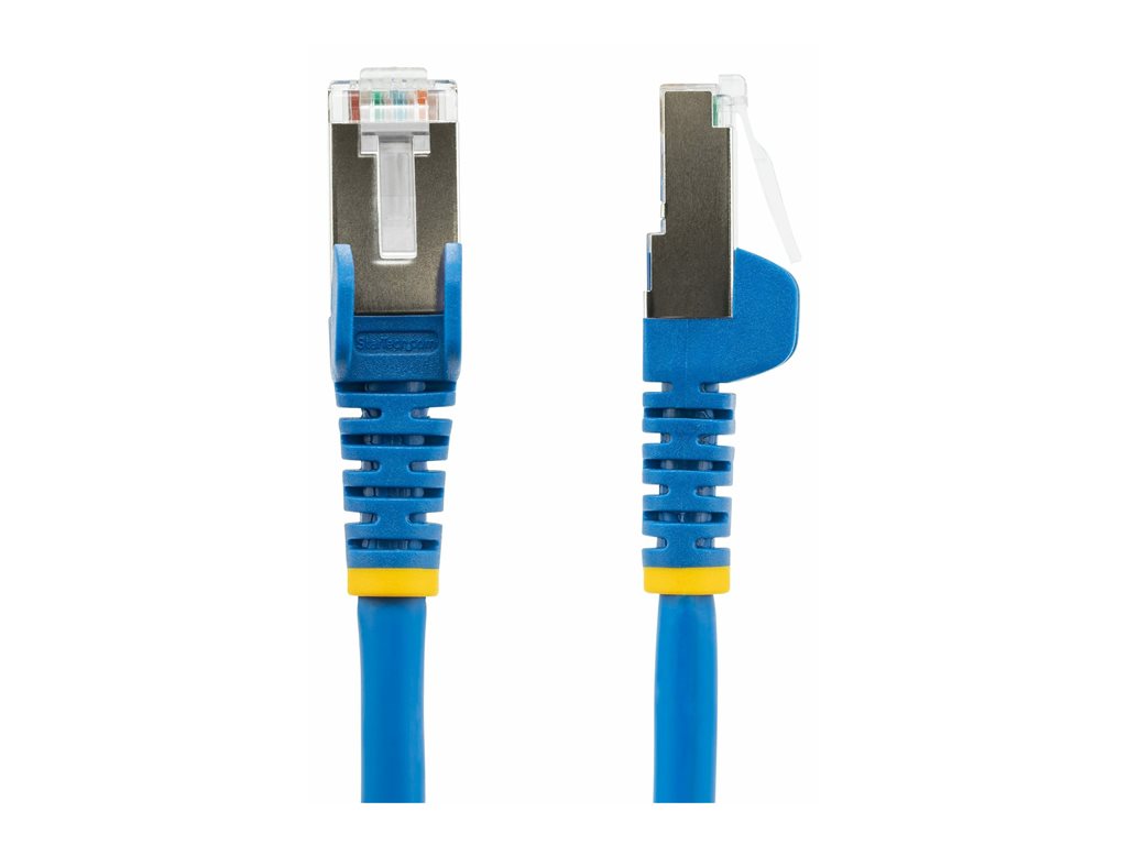 StarTech.com 1ft CAT6a Ethernet Cable LSZH - 10GbE S/FTP 100W PoE Blue - Patch cable - RJ-45 (M) to RJ-45 (M) - 1 ft - 0.2 in NLBL-1F-CAT6A-PATCH