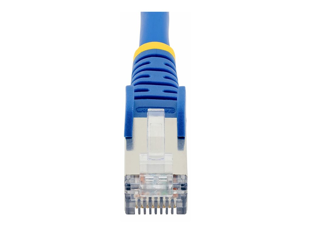 StarTech.com 1ft CAT6a Ethernet Cable LSZH - 10GbE S/FTP 100W PoE Blue - Patch cable - RJ-45 (M) to RJ-45 (M) - 1 ft - 0.2 in NLBL-1F-CAT6A-PATCH