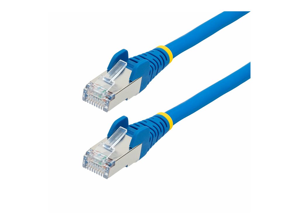StarTech.com 1ft CAT6a Ethernet Cable LSZH - 10GbE S/FTP 100W PoE Blue - Patch cable - RJ-45 (M) to RJ-45 (M) - 1 ft - 0.2 in NLBL-1F-CAT6A-PATCH