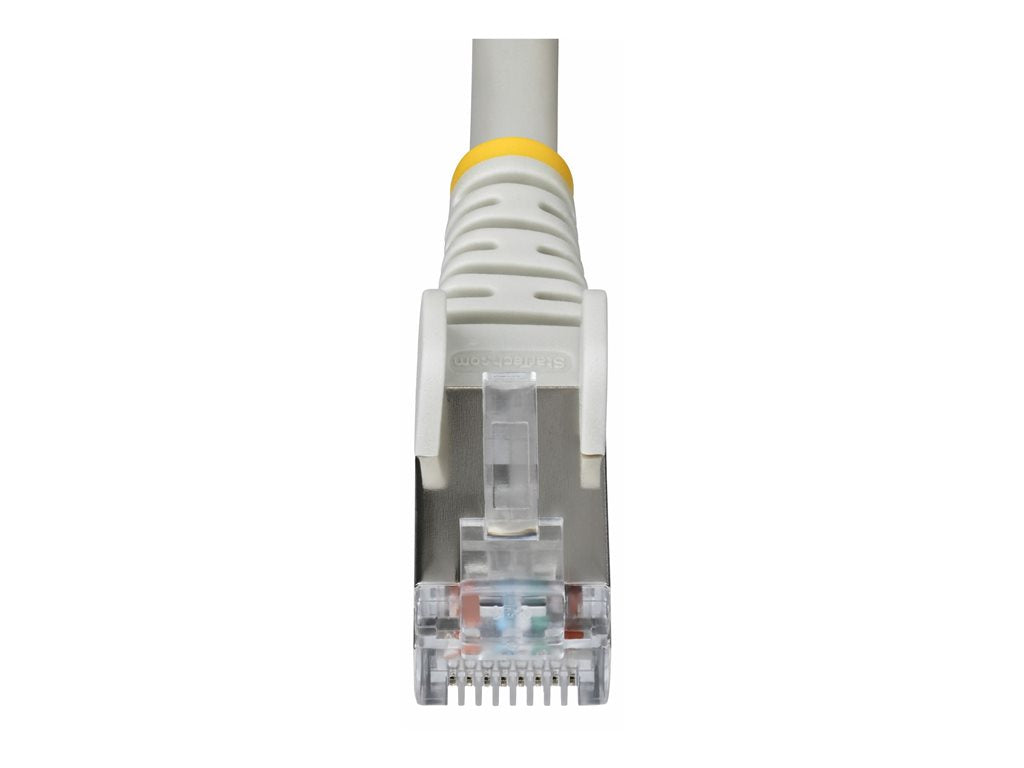 StarTech.com 1ft Gray CAT6a Ethernet Cable, Snagless, S/FTP, 10G, LSZH - Patch cable - RJ-45 (M) to RJ-45 (M) - 1 ft - 0.2 in NLGR-1F-CAT6A-PATCH
