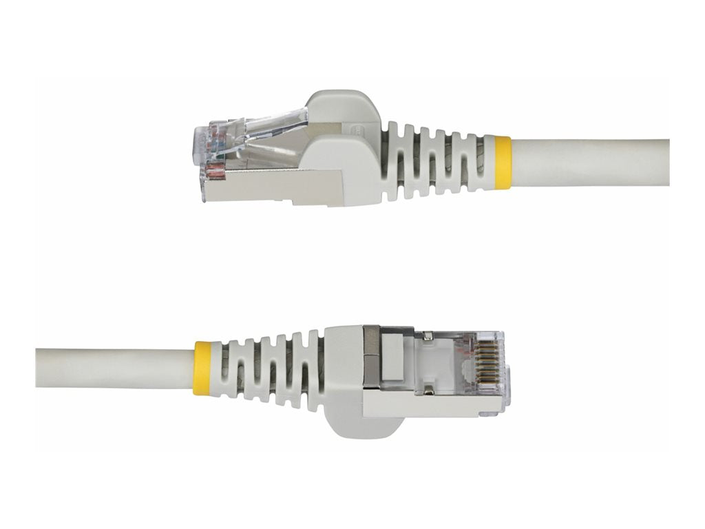 StarTech.com 1ft Gray CAT6a Ethernet Cable, Snagless, S/FTP, 10G, LSZH - Patch cable - RJ-45 (M) to RJ-45 (M) - 1 ft - 0.2 in NLGR-1F-CAT6A-PATCH
