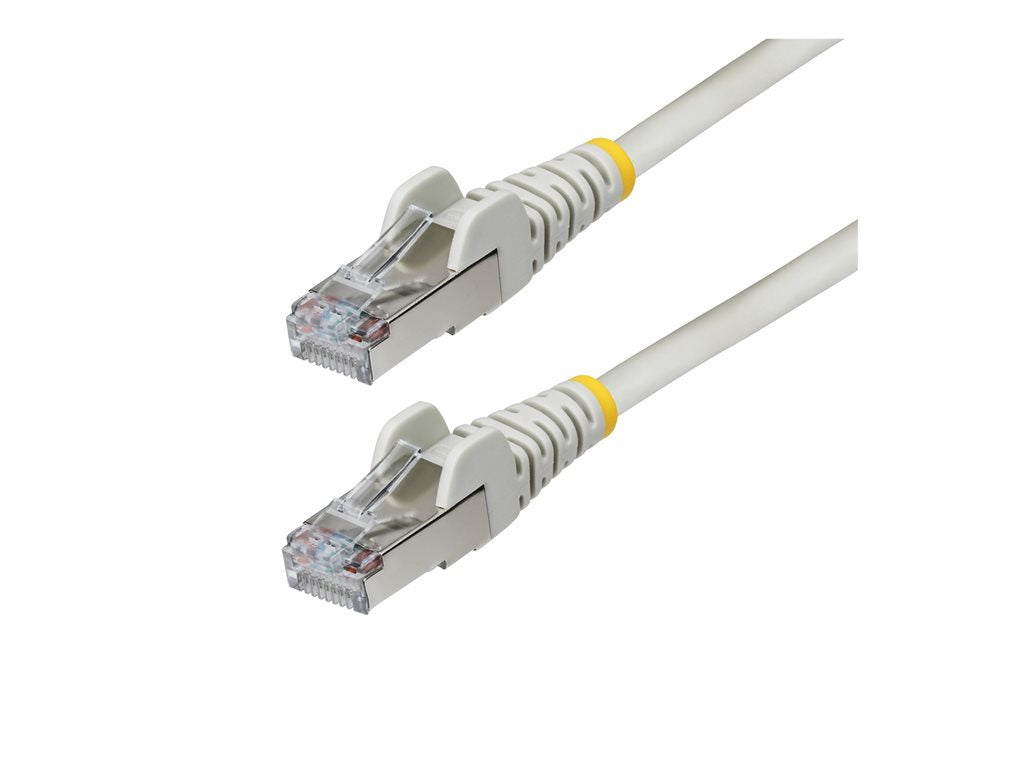 StarTech.com 1ft Gray CAT6a Ethernet Cable, Snagless, S/FTP, 10G, LSZH - Patch cable - RJ-45 (M) to RJ-45 (M) - 1 ft - 0.2 in NLGR-1F-CAT6A-PATCH