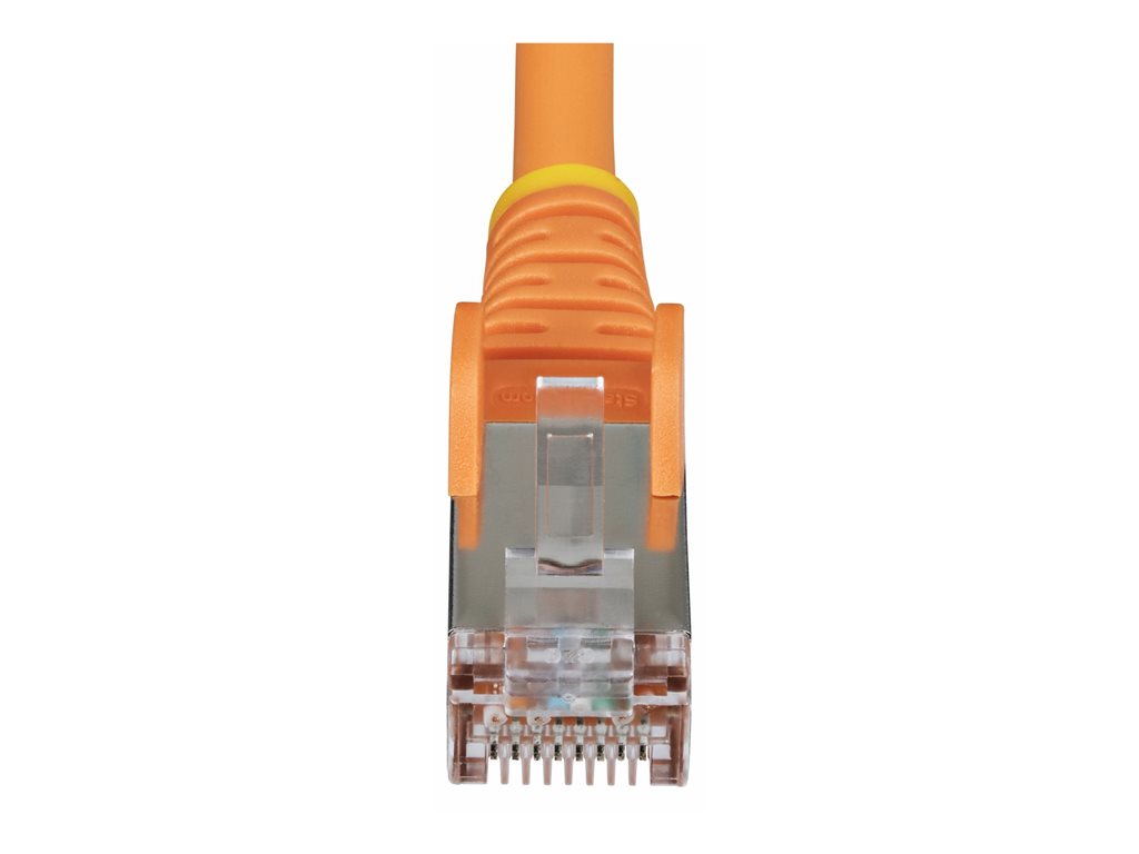StarTech.com 1ft Orange CAT6a Ethernet Cable, Snagless, S/FTP, 10G, LSZH - Patch cable - RJ-45 (M) to RJ-45 (M) - 1 ft - 0.2 NLOR-1F-CAT6A-PATCH