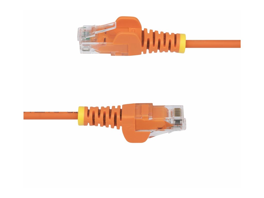 StarTech.com 1ft Orange Slim CAT6 Ethernet Cable, Snagless, 28AWG, LSZH - Patch cable - RJ-45 (M) to RJ-45 (M) - 1 ft - UTP - N6PAT1ORS
