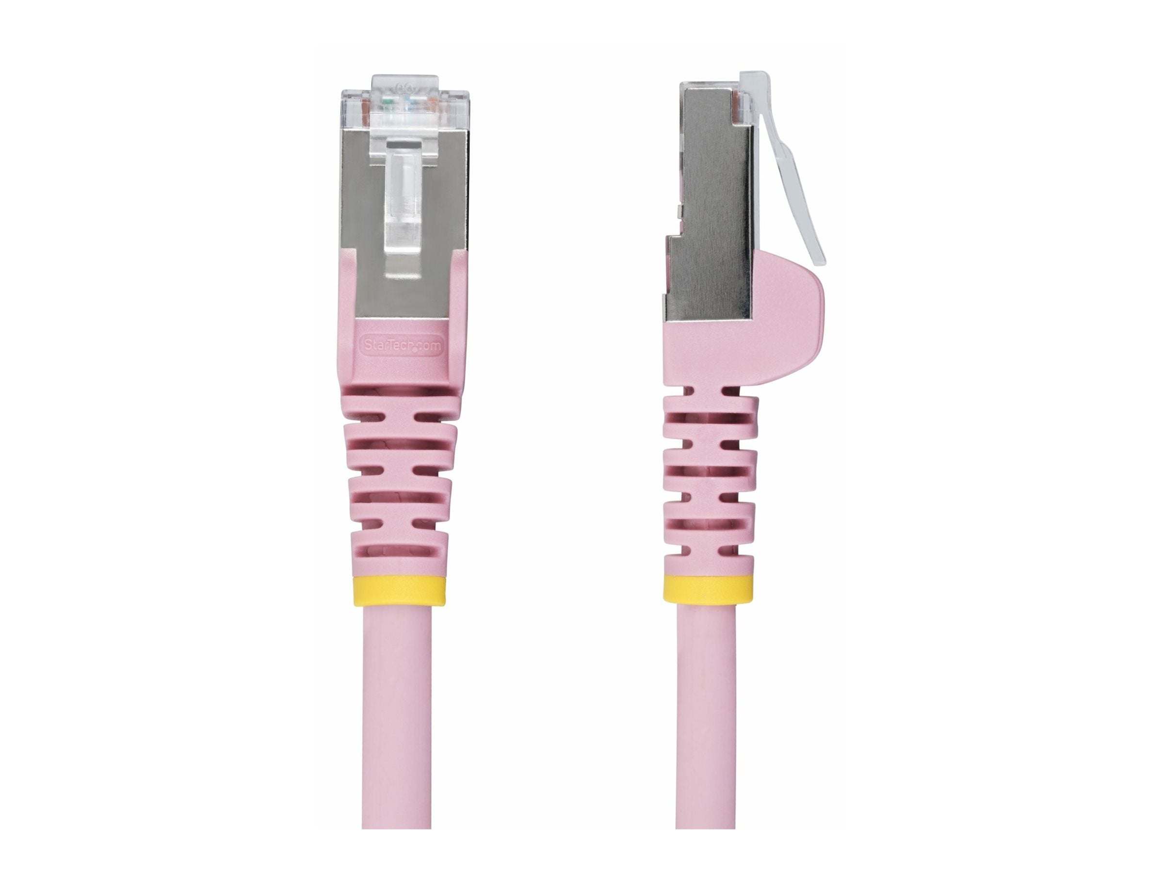StarTech.com 1ft Pink CAT6a Ethernet Cable, Snagless, S/FTP, 10G, LSZH - Patch cable - RJ-45 (M) to RJ-45 (M) - 1 ft - 0.2 in NLPN-1F-CAT6A-PATCH