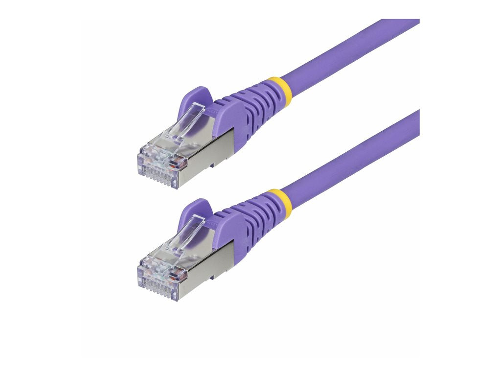StarTech.com 1ft Purple CAT6a Ethernet Cable, Snagless, S/FTP, 10G, LSZH - Patch cable - RJ-45 (M) to RJ-45 (M) - 1 ft - 0.2 NLPL-1F-CAT6A-PATCH