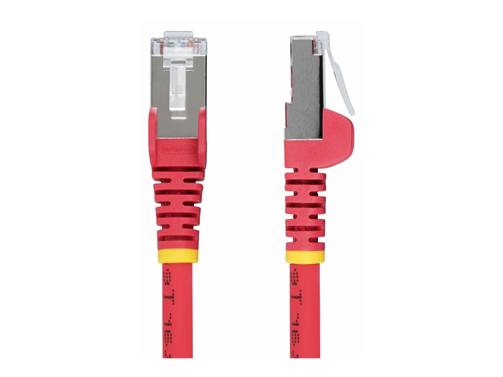 StarTech.com 1ft Red CAT6a Ethernet Cable, Snagless, S/FTP, 10G, LSZH - Patch cable - RJ-45 (M) to RJ-45 (M) - 1 ft - 0.2 in NLRD-1F-CAT6A-PATCH
