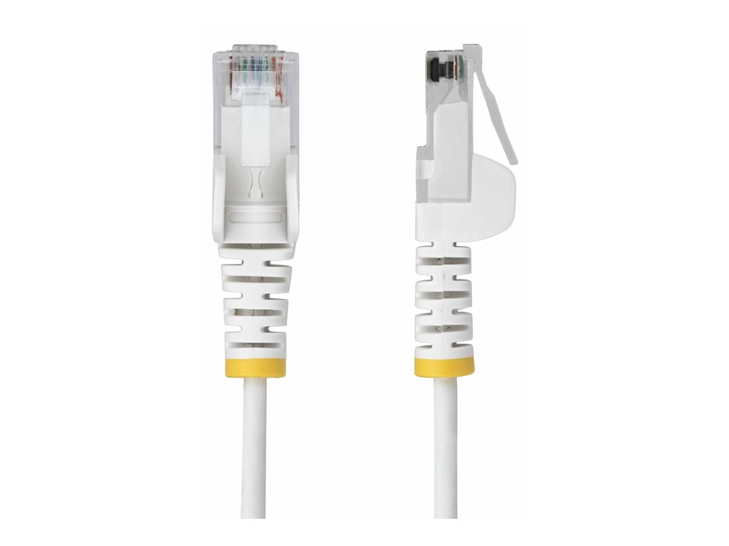 StarTech.com 1ft White Slim CAT6 Ethernet Cable, Snagless, 28AWG, LSZH - Patch cable - RJ-45 (M) to RJ-45 (M) - 1 ft - 0.1 in N6PAT1WHS