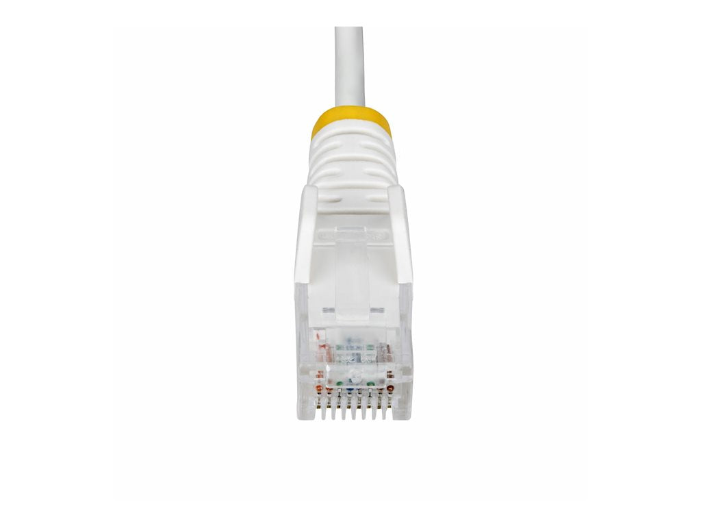StarTech.com 1ft White Slim CAT6 Ethernet Cable, Snagless, 28AWG, LSZH - Patch cable - RJ-45 (M) to RJ-45 (M) - 1 ft - 0.1 in N6PAT1WHS
