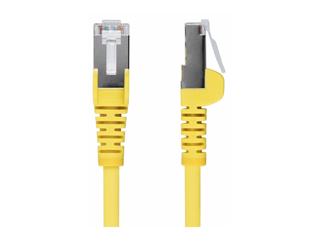 StarTech.com 1ft Yellow CAT6a Ethernet Cable, Snagless, S/FTP, 10G, LSZH - Patch cable - RJ-45 (M) to RJ-45 (M) - 1 ft - 0.2 NLYL-1F-CAT6A-PATCH