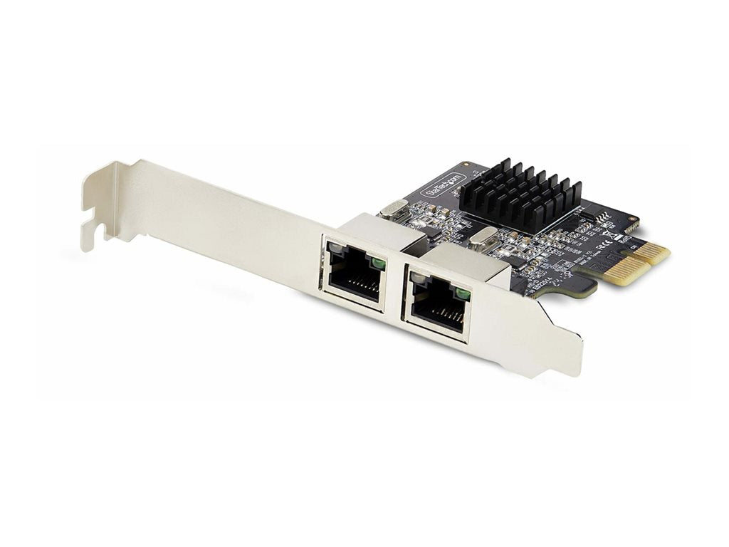 StarTech.com 2-Port Gigabit PCIe Network Adapter Card, TAA Compliant - Network adapter - PCIe - Gigabit Ethernet x 2 - black ST1000SPEXD4T