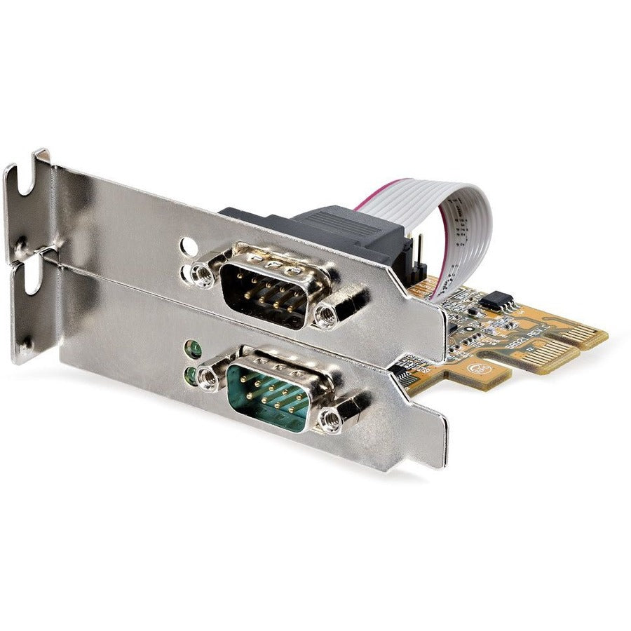 StarTech.com 2-Port PCI Express Serial Card, Dual Port PCIe to RS232 (DB9) Serial Card,