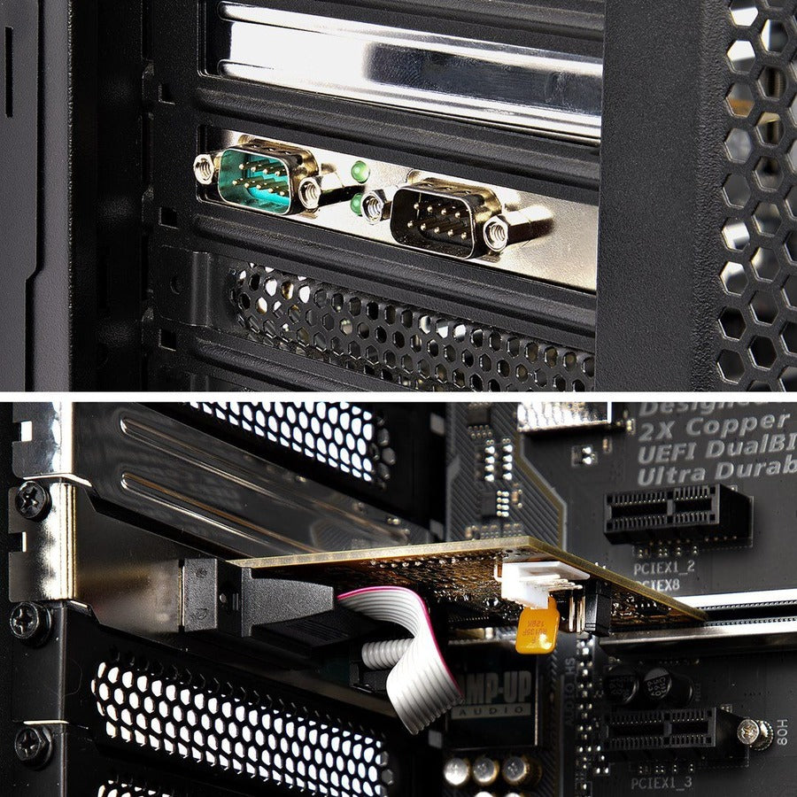 StarTech.com 2-Port PCI Express Serial Card, Dual Port PCIe to RS232 (DB9) Serial Card,