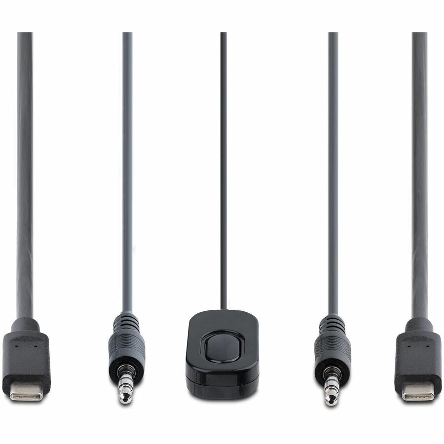 StarTech.com 2-Port USB-C Cable KVM Switch, 4K 60Hz DisplayPort Output, Compact KVM with