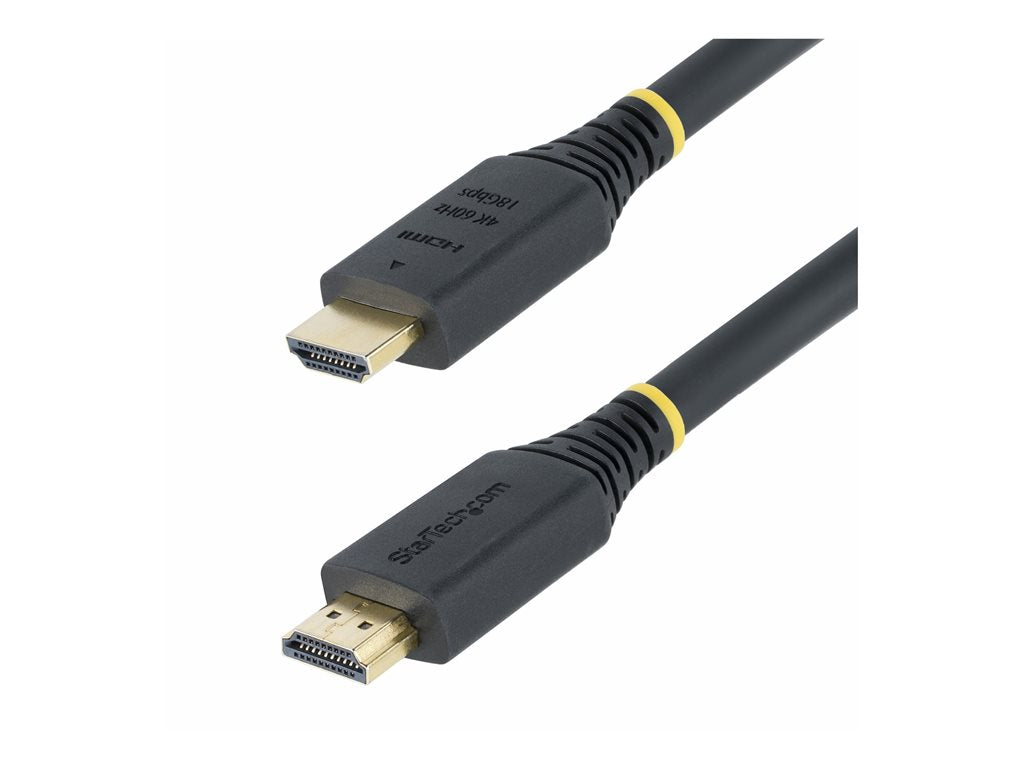 StarTech.com 20ft (6m) Premium Certified High Speed HDMI Cable, 4K60Hz - Premium High Speed - HDMI cable with Ethernet - HDMI HDMI2-CABLE-4K60-20F