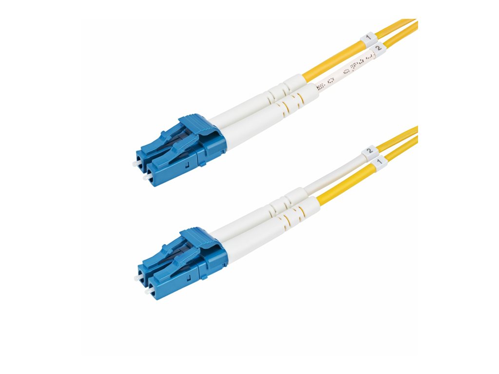 StarTech.com 20m (65.6ft) LC to LC (UPC) OS2 Single Mode Duplex Fiber Optic Cable, 9/125ï¿½m, Laser Optimized, 10G, Bend Insensitive, SMDOS2LCLC20M