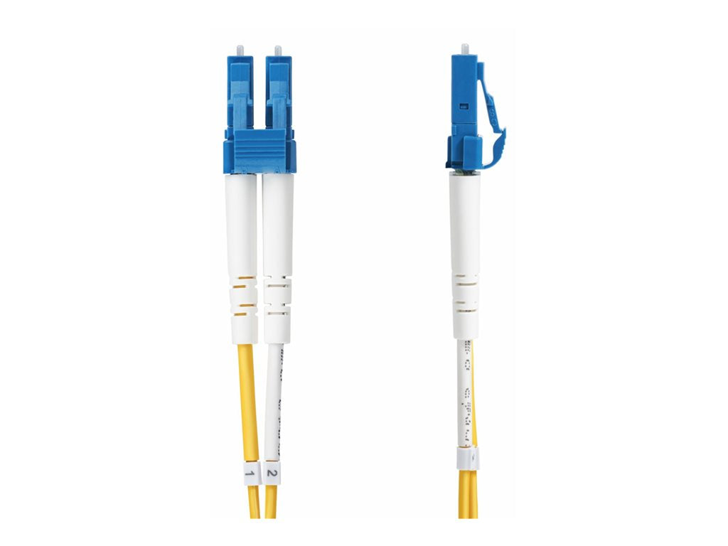 StarTech.com 25m (82ft) LC to LC (UPC) OS2 Single Mode Duplex Fiber Optic Cable, 9/125ï¿½m, Laser Optimized, 10G, Bend