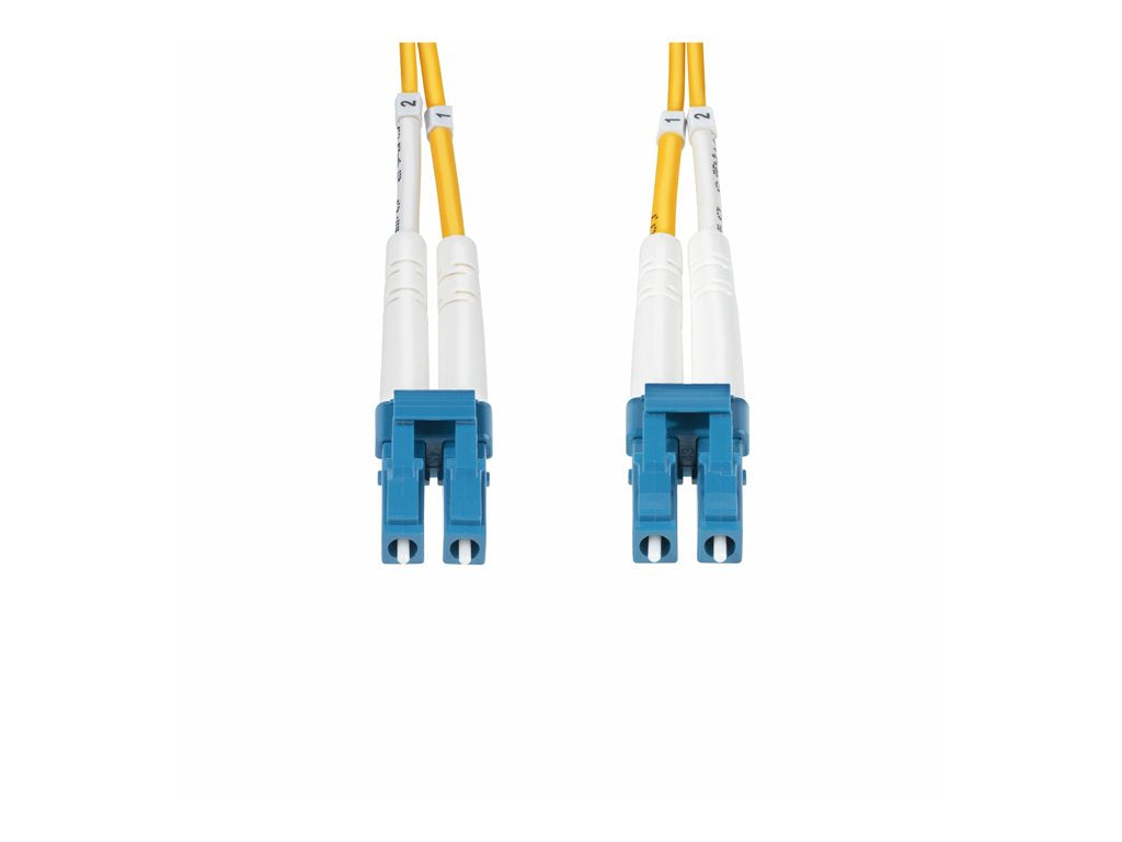 StarTech.com 25m (82ft) LC to LC (UPC) OS2 Single Mode Duplex Fiber Optic Cable, 9/125ï¿½m, Laser Optimized, 10G, Bend