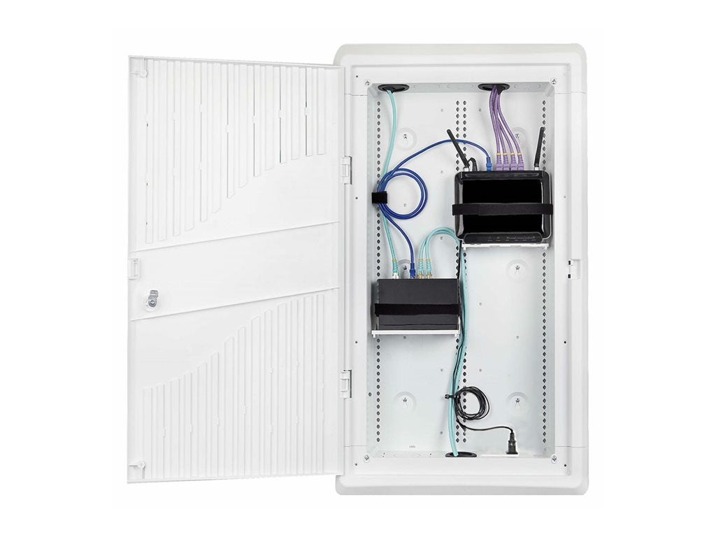 StarTech.com 28in Wall-Mount Media Enclosure, Structured Media Enclosure - Cable management enclosure - wall mountable - white 28P1-MEDIA-ENCLOSURE